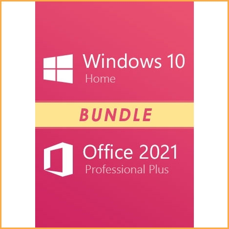 Windows 10 Home + Office 2021 Pro Plus Bundle