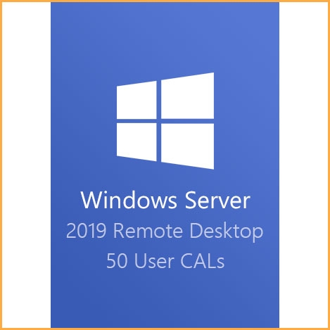 Windows Server 2019 遠程桌面 - 50 個用戶 CAL